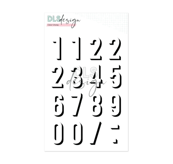 Numbers Gilmo Big Shadow, Clearstamp - DLS Design