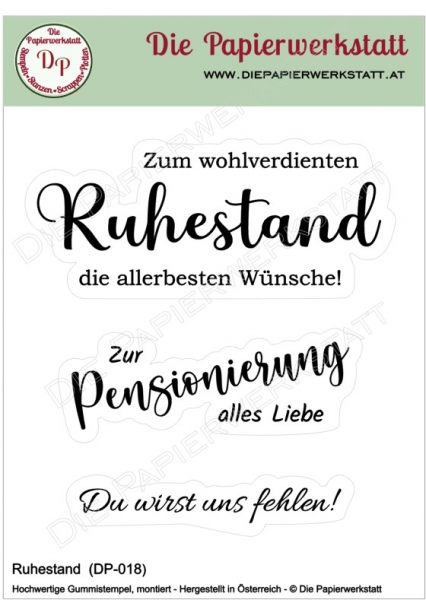 Ruhestand, Stempelset