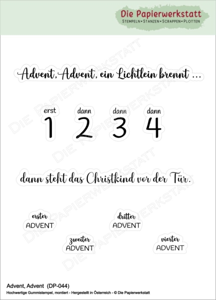 Advent, Advent - Stempelset