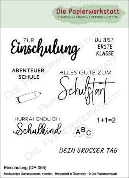 Einschulung, Stempelset