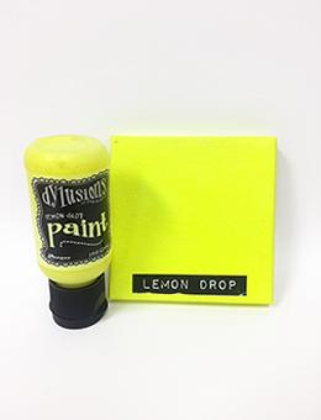 Dylusions Flip Cap Paint, Lemon Drop - Ranger