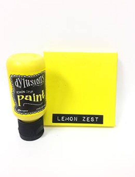 Dylusions Flip Cap Paint, Lemon Zest - Ranger