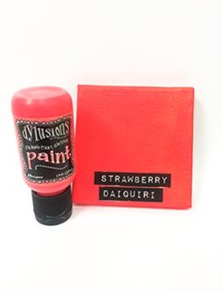 Dylusions Flip Cap Paint, Strawberry Daiquiri - Ranger