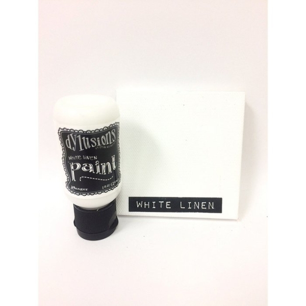 Dylusions Flip Cap Paint, White Linen - Ranger