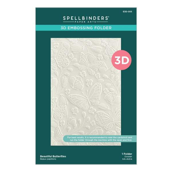 3D Embossingfolder, Beautiful Butterflies - Spellbinders