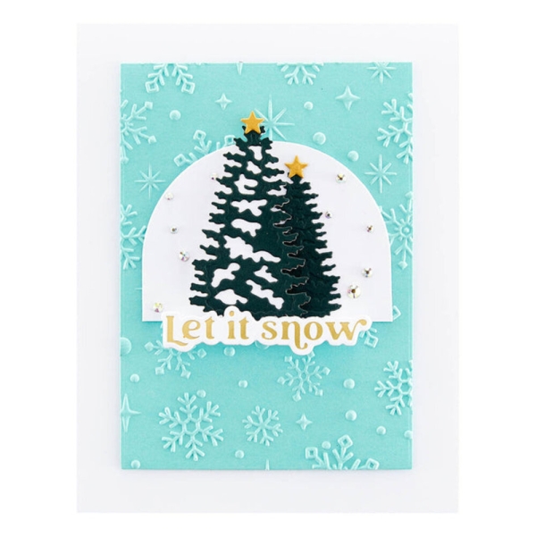 3D Embossingfolder, Sparkling Snow - Spellbinders