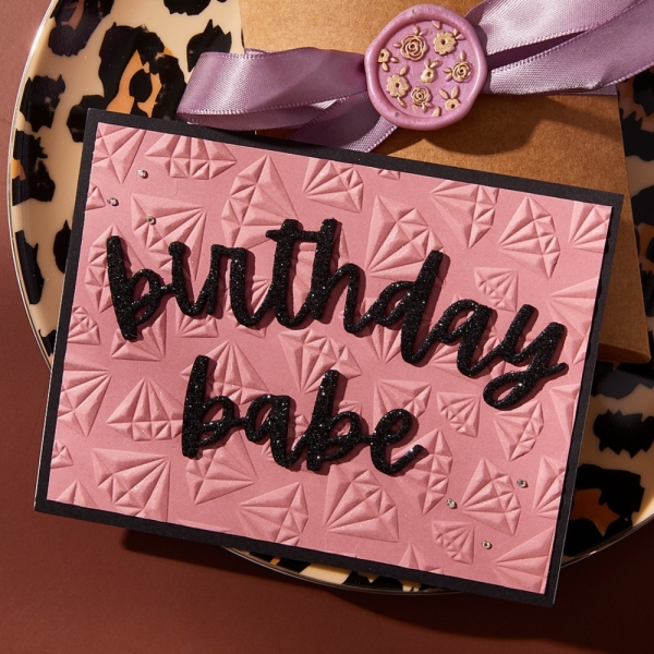 3D Embossingfolder, Born to Sparkle - Spellbinders