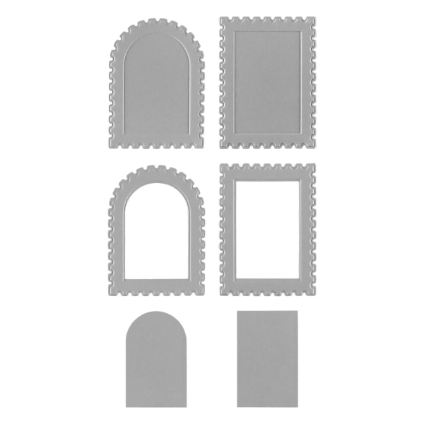 3D Emboss & Cut Folder, Postage Stamps - Spellbinders