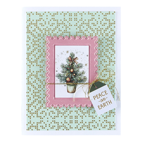 3D Emboss & Cut Folder, Postage Stamps - Spellbinders