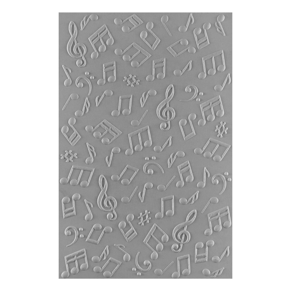 3D Embossingfolder, Musical Notes - Spellbinders