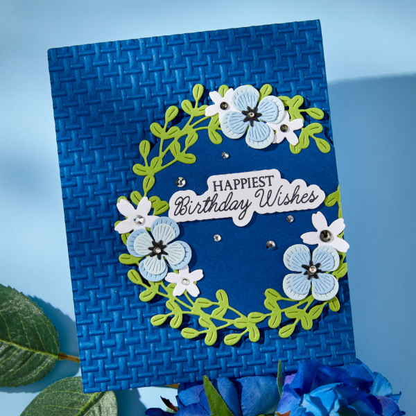 3D Embossingfolder, Linen - Spellbinders