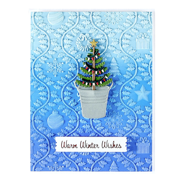 3D Embossingfolder, Country Christmas - Spellbinders