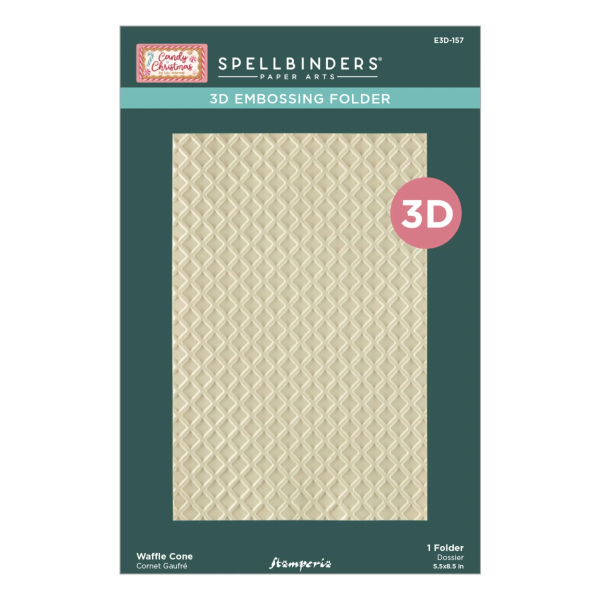 3D Embossingfolder, Waffle Cone - Spellbinders