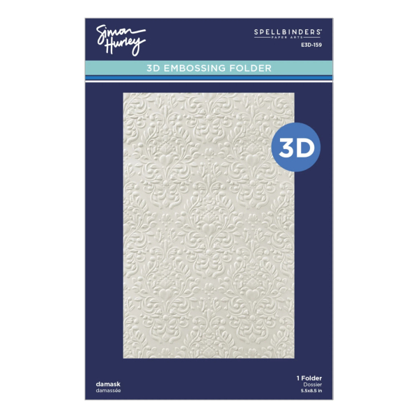 3D Embossingfolder, Damask - Spellbinders