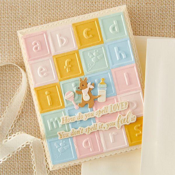 3D Embossingfolder, Baby Blocks - Spellbinders