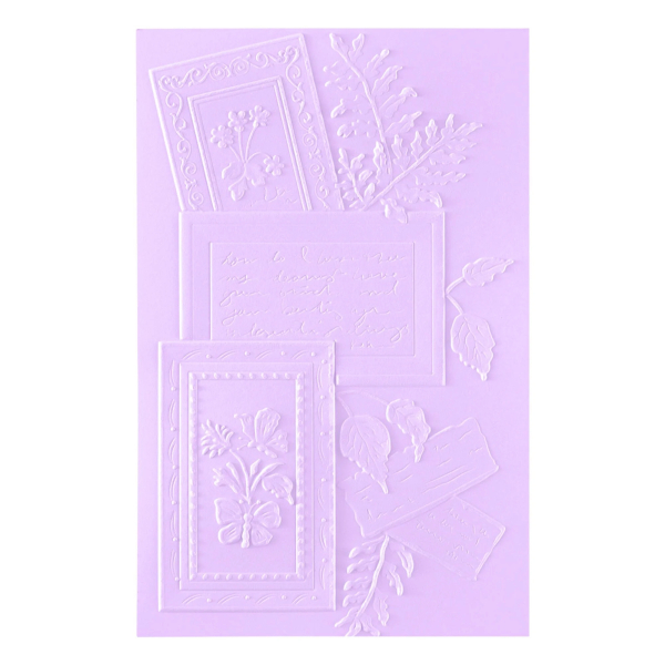 3D Embossingfolder, Ode to a Poet - Spellbinders