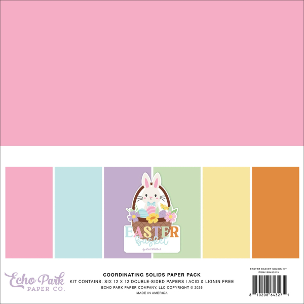Easter Basket 12x12 Coordinating Solids - Echo Park