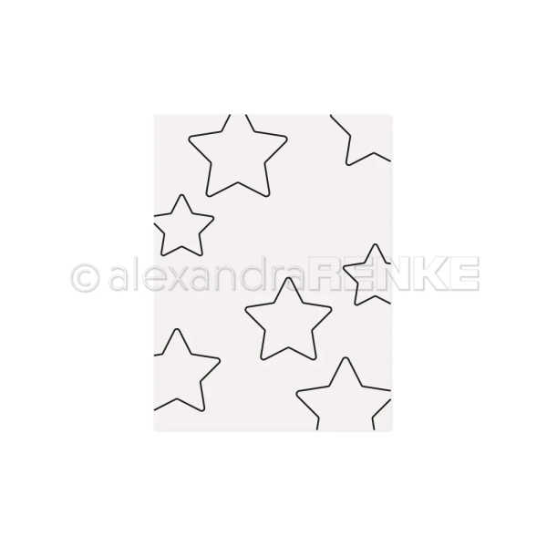 Sterne Outline, Prägeschablone - Alexandra Renke
