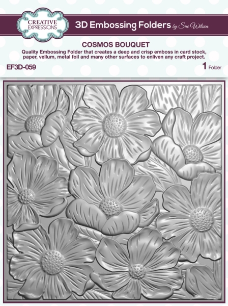 Cosmos Bouquet, 3D Prägeschablone - Creative Expressions