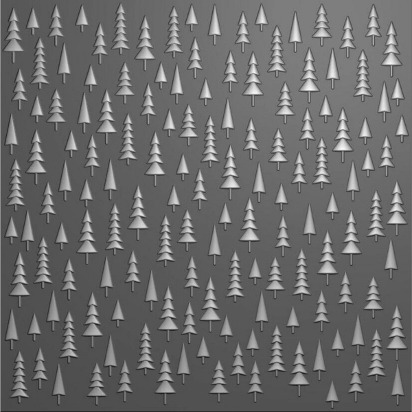 Trees, 3D Prägeschablone - Nellie's Choice