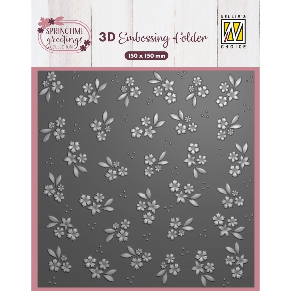 Spring Flowers, 3D Prägeschablone - Nellie's Choice