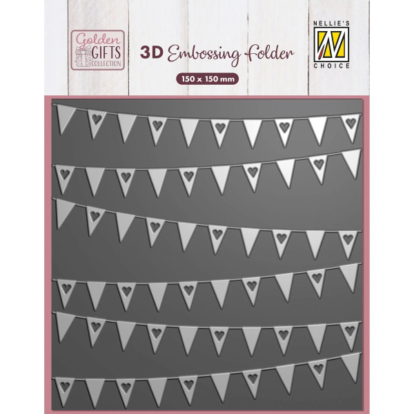 Banners, 3D Prägeschablone - Nellie's Choice