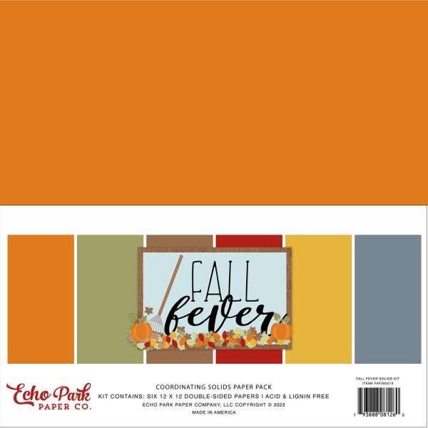 Fall Fever 12x12 Coordinating Solids - Carta Bella