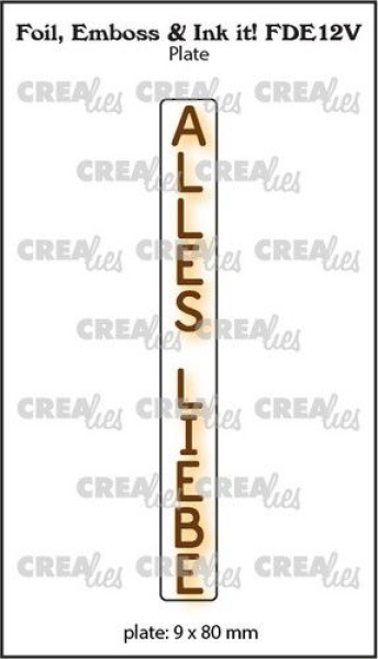 Alles Liebe, Foil, Emboss & Ink It! - Crealies