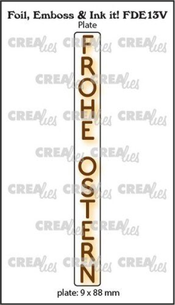 Frohe Ostern, Foil, Emboss & Ink It! - Crealies