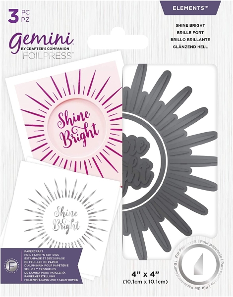 Shine Bright, Hot Foil Plate - Crafter's Companion