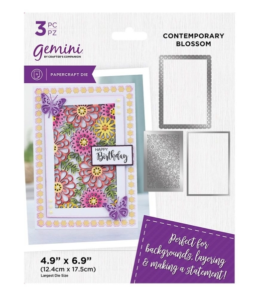 Contemporary Blossom Create-A-Card, Stanze - Gemini