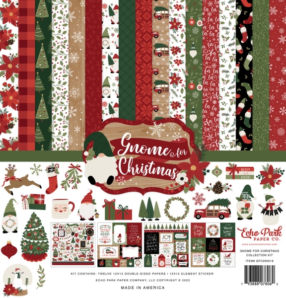 Gnome for Christmas 12x12 Inch Collection Kit - Echo Park