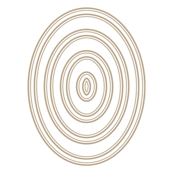 Essential Duo Lines Glimmer Ovals - Spellbinders