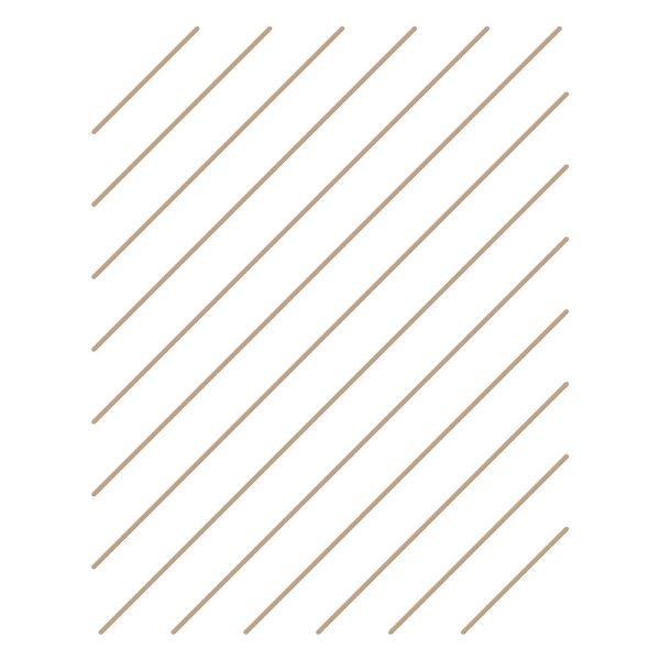 Diagonal Glimmer Stripes, Hot Foil Plate - Spellbinders