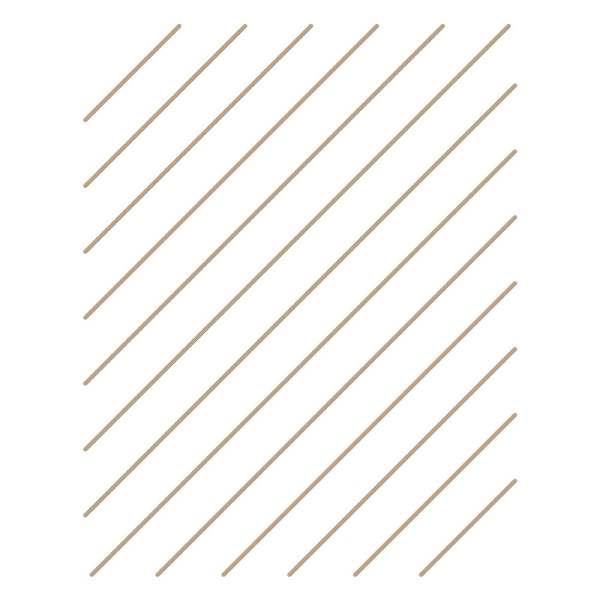 Diagonal Glimmer Stripes, Hot Foil Plate - Spellbinders