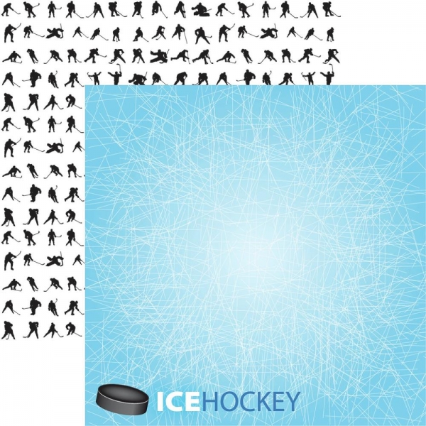 Game Day, Ice Hockey, Designpapier - Reminisce