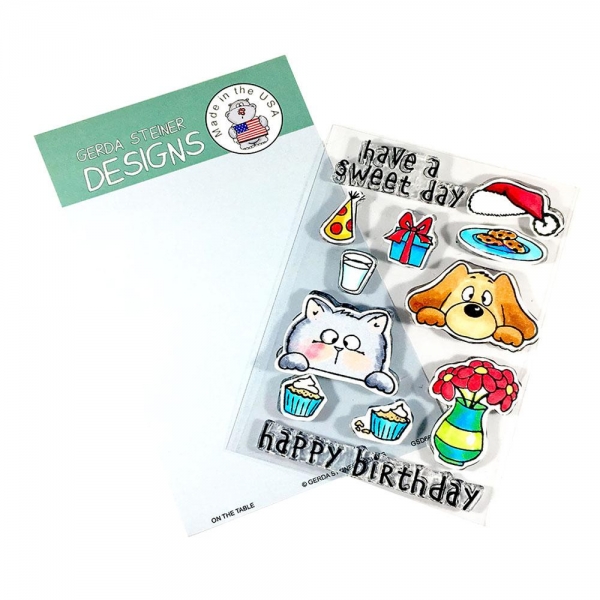 On The Table, Clearstamp - Gerda Steiner Designs