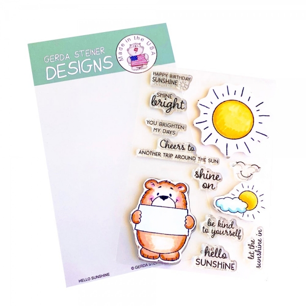 Hello Sunshine, Clearstamp - Gerda Steiner Designs