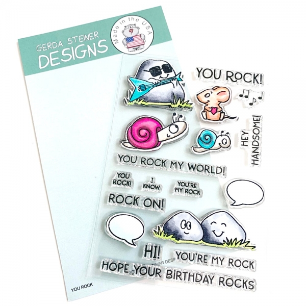 You Rock, Clearstamp - Gerda Steiner Designs