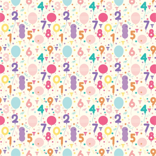 Happy Birthday Girl, Countdown, Designpapier - Echo Park