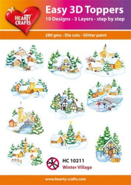 Winter Village, 3D Topper Die Cuts