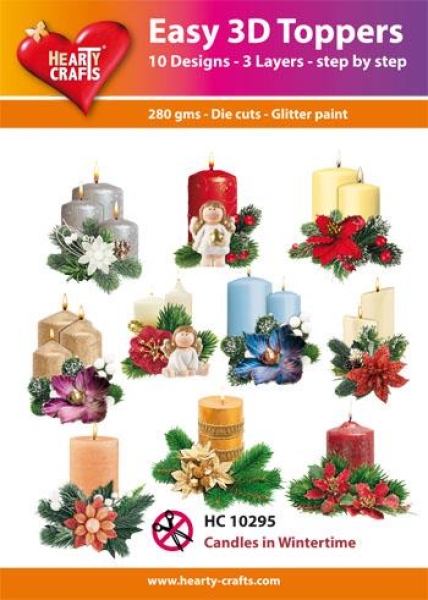 Candles in Wintertime, 3D Topper Die Cuts