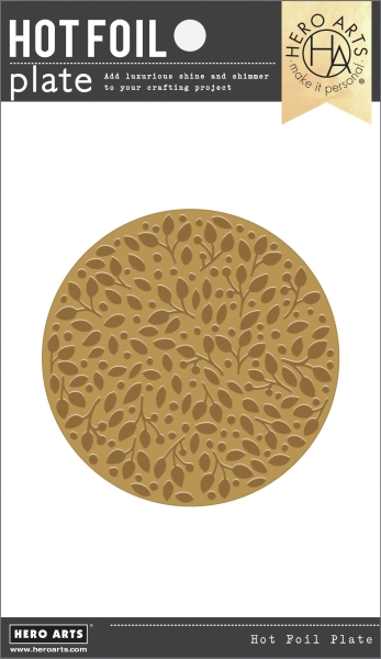 Leaves and Dots, Hot Foil Plate - Hero Arts