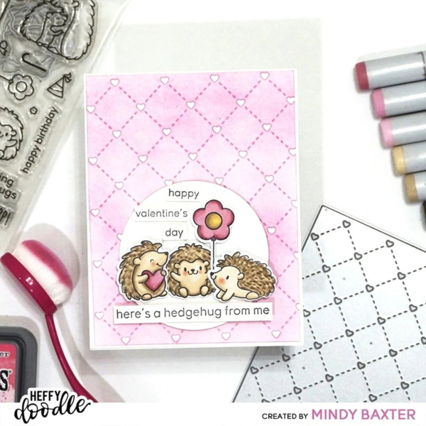 Quilted Heart Background, Stanze - Heffy Doodle