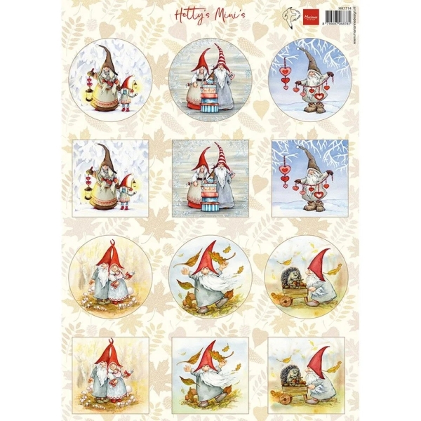 Decoupage Mini Gnomes - Marianne Design