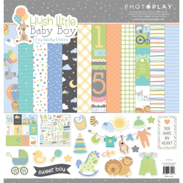 Hush Little Baby Boy 12x12 Collection - Photoplay