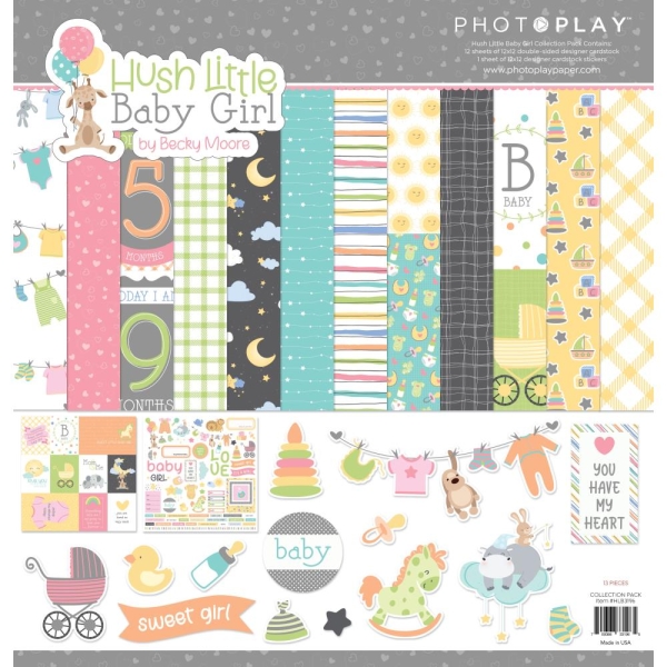 Hush Little Baby Girl 12x12 Collection - Photoplay