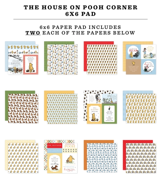 The House At Pooh Corner 6x6 Paperpad - Echo Park