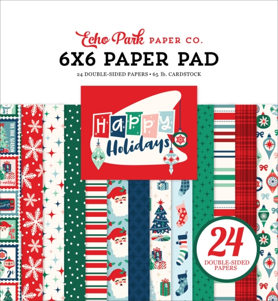 Happy Holidays 6x6 Paperpad - Echo Park