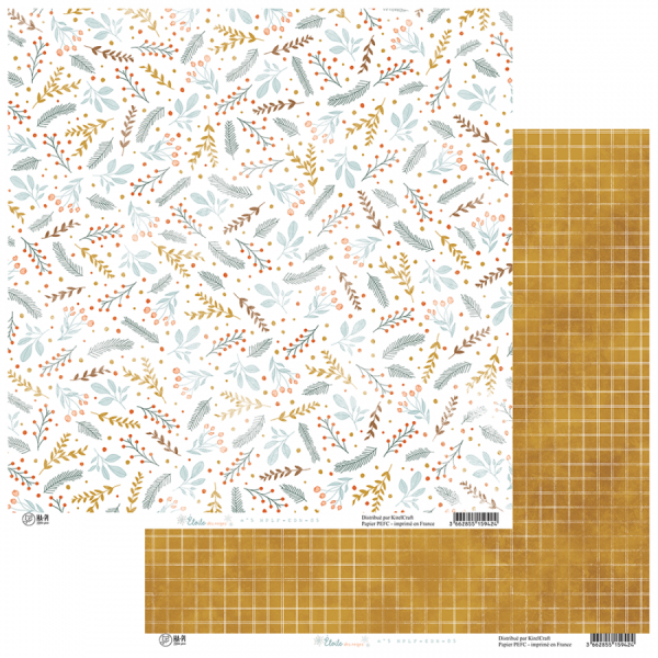 Etoile des neiges #05, Designpapier - HA PI Little Fox